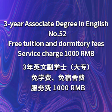 NO3 3-Year Associate Degree in English