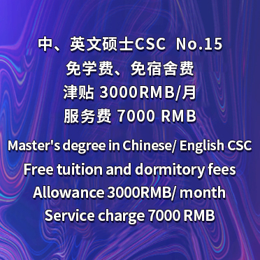 NO15 Master's Degree in Chinese/English CSC